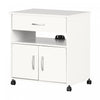 Axess Rangement A Imprimante Sur Roulettes - Blanc Solide