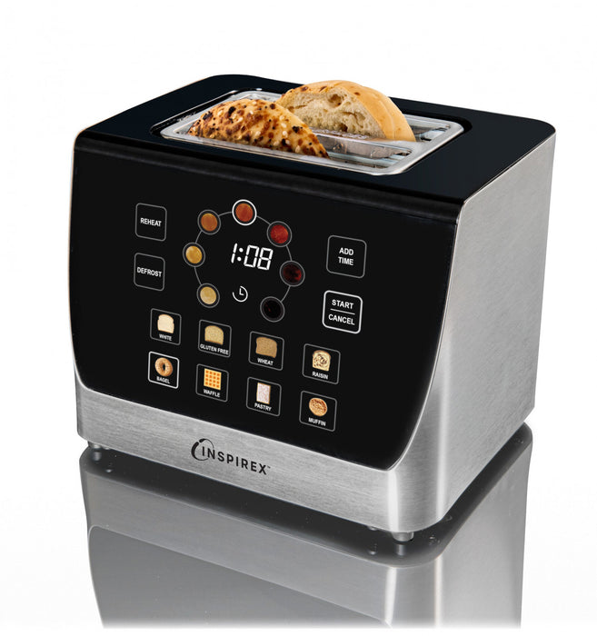 Grille-pain automatique Inspirex en acier inoxydable avec écran tactile interactif - XTOSAT2SS6A