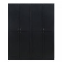 Armoire-penderie moderne Cornelia 2 pieces en noir