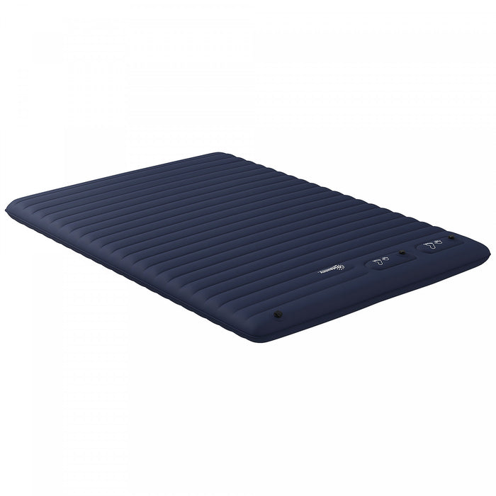 Outsunny Matelas Pneumatique De Camping, Lit Double Avec Pompe A Pied