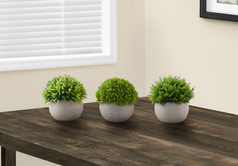 Plante artificielle xanthorrhée 5 po - ensemble de 3