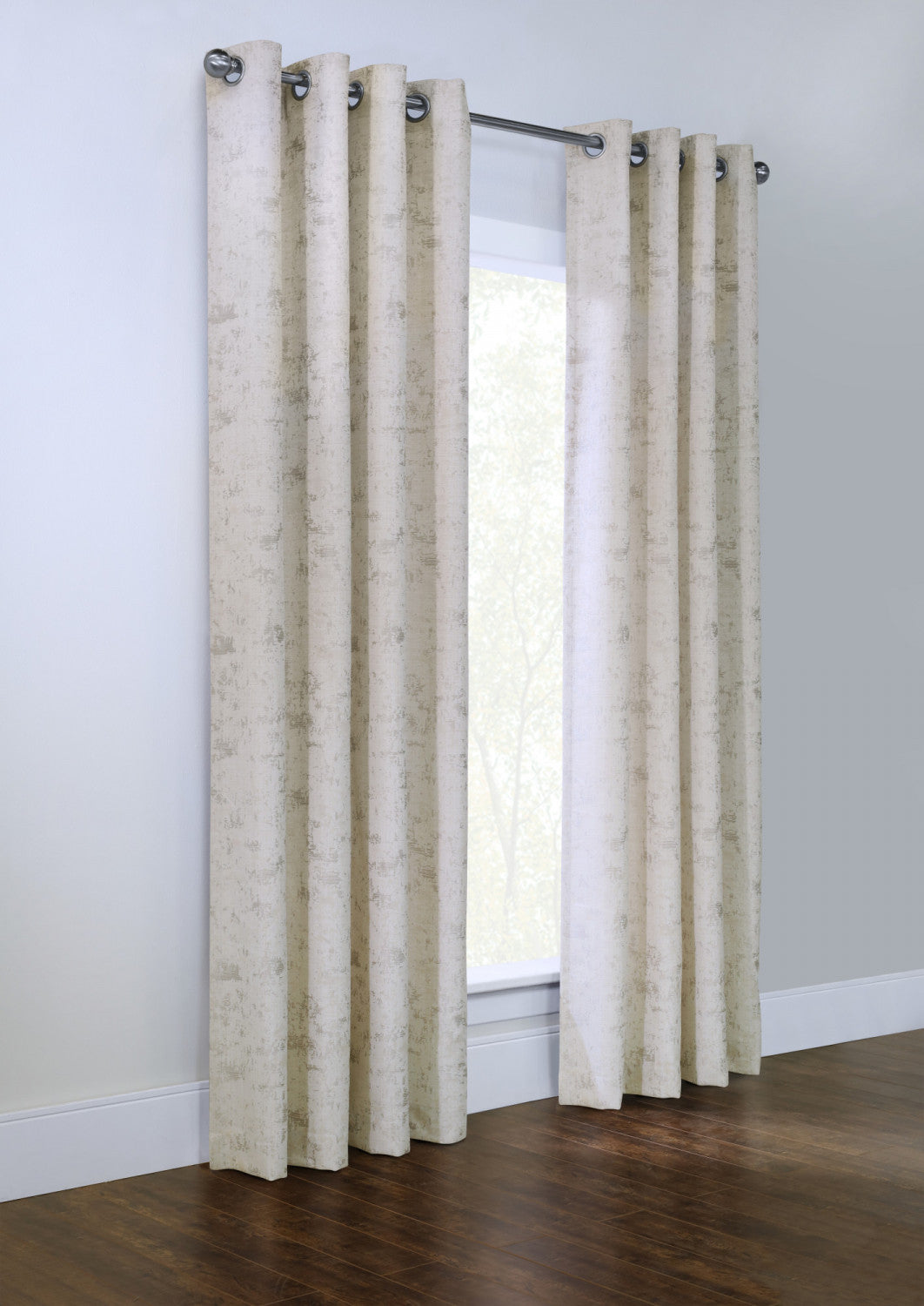 Lot de 2 Rideaux unis occultants avec œillets - 140 x 240 cm - Ivoire Lot de 2 Rideaux unis occultants avec œillets - 140 x 240 cm - Ivoire