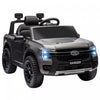 Qaba Ford Ranger 12v Avec Rangement Arriere, Voiture Electrique A Batterie Pour Enfants Avec Telecommande, Suspension A Ressort, Phares, Klaxon, Gris