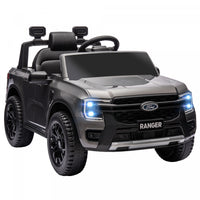 Qaba Ford Ranger 12v Avec Rangement Arriere, Voiture Electrique A Batterie Pour Enfants Avec Telecom
