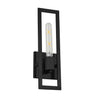 Applique murale Wisteria de Dainolite avec fini noir mat et 1 ampoule