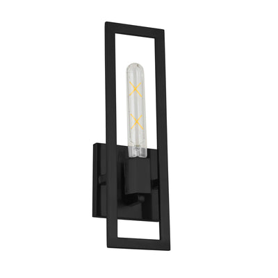 Dainolite Wisteria 1 Light Wall Sconce Matte Black Lamp|Applique murale Wisteria de Dainolite avec fini noir mat et 1 ampoule