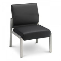 TygerClaw Chaise d'Invite a Dossier Bas avec Assise Confortable pour Toute la Journee