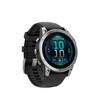  Stainless Steel With Black Silicone Band