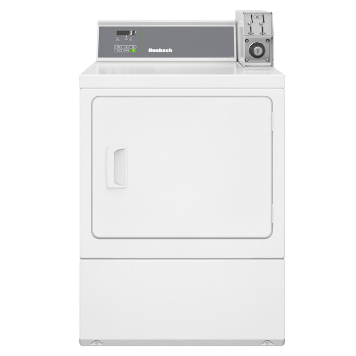 Sécheuse électrique de Huebsch avec système à pièces - blanche - DV6100WE