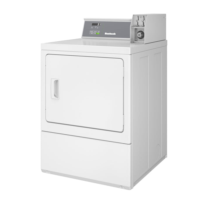 Sécheuse électrique de Huebsch avec système à pièces - blanche - DV6100WE