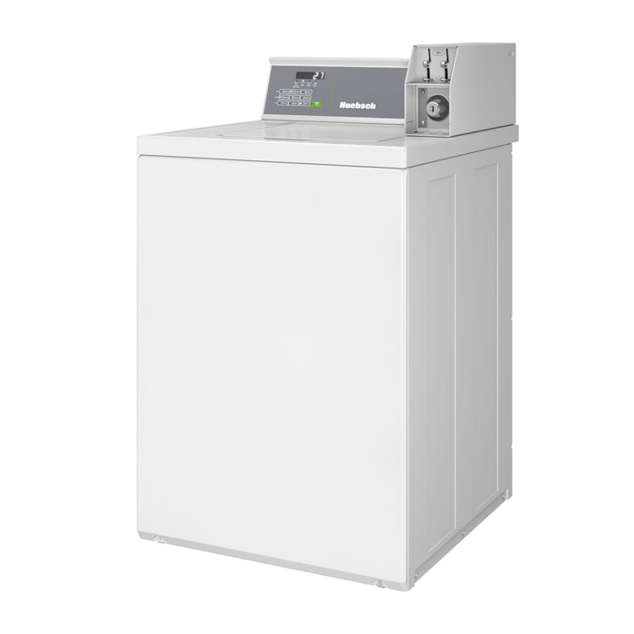 Laveuse Huebsch à chargement par le haut avec système à pièces - blanche - TV6100WN