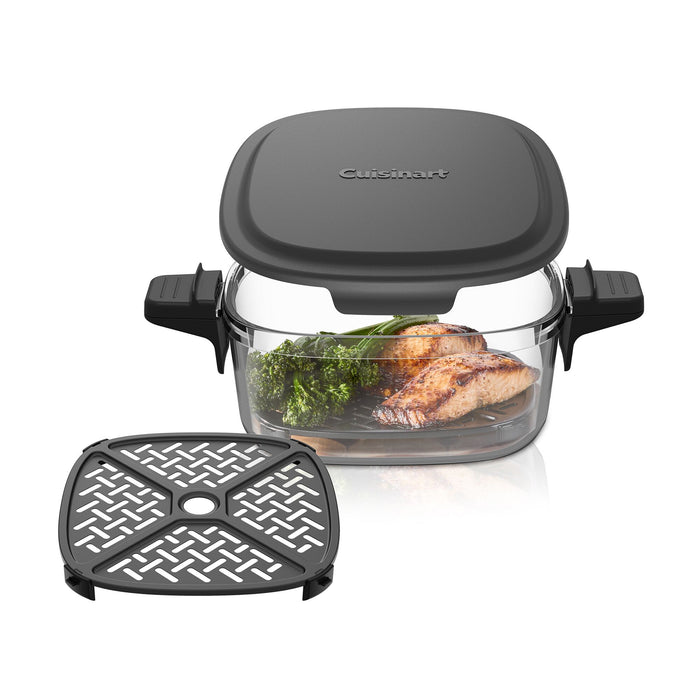 Friteuse à air Cuisinart avec panier de 4 pintes en verre transparent - AFC-4C