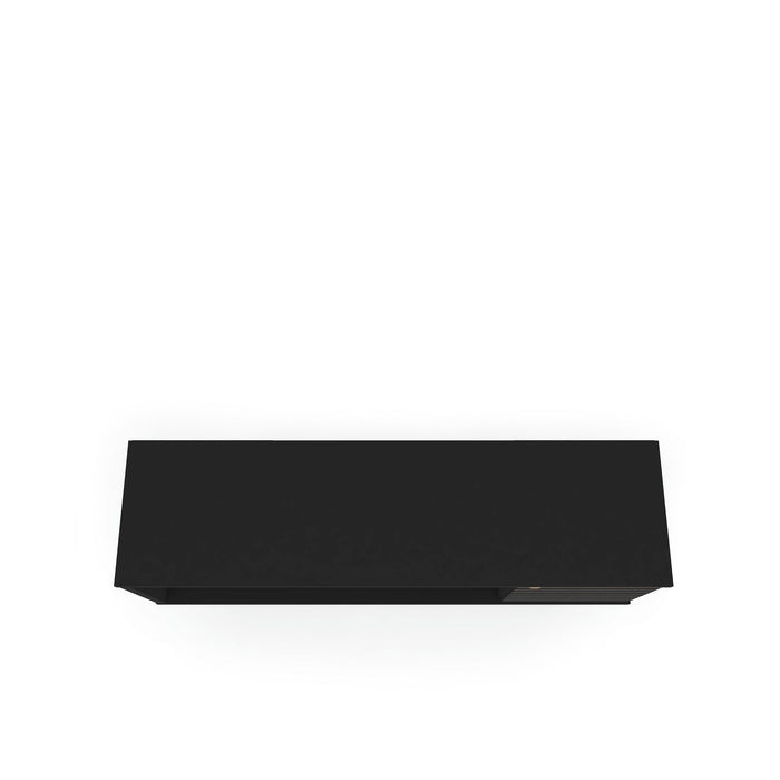 Meuble pour téléviseur Liberty de Manhattan Comfort de 53,14 po de style moderne du milieu du 20e siècle avec 5 tablettes et 1 porte - noir