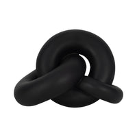  Décoration de nœud de 9 po en résine - noire