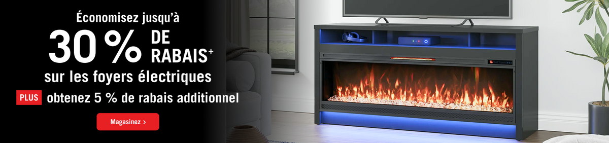 Up to 30% Off on Electric Fireplaces! Shop Now!