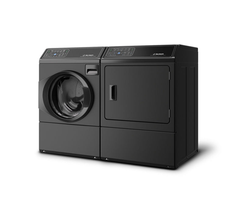 Laveuse à chargement frontal de 3,5 pi3 et sécheuse électrique de 7 pi3 Huebsch avec Pet PlusMC - noir mat