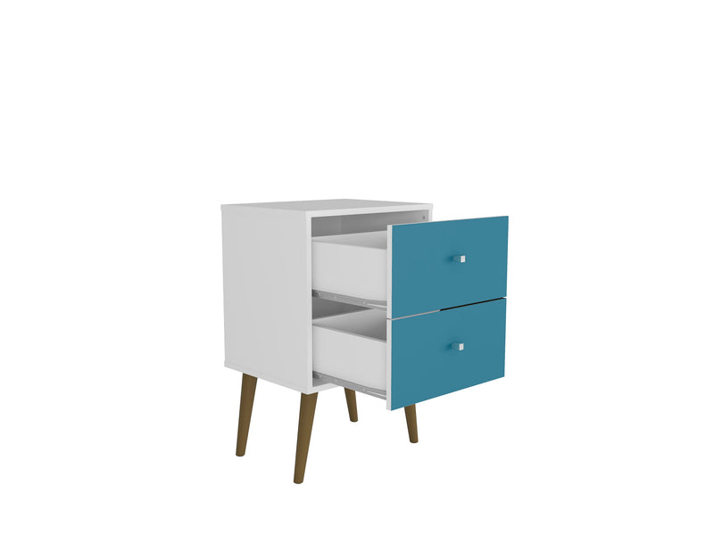 Table de nuit Liberty de Manhattan Comfort de style moderne du mili ...