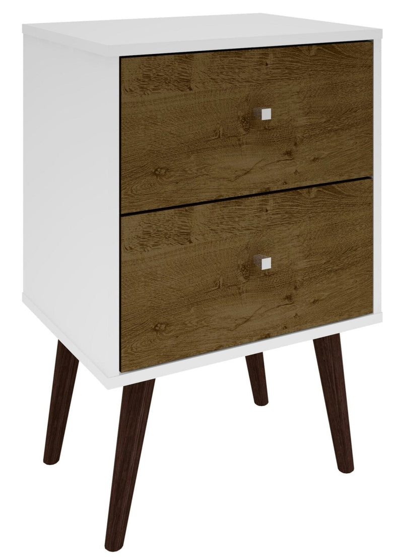Table de nuit Liberty de Manhattan Comfort de style moderne du mili ...