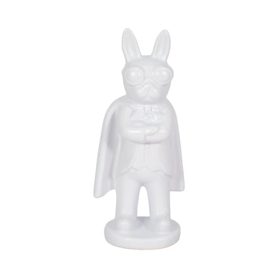 Ceramic 10" Super Dog - White|Super chien de 10 po en céramique - blanc