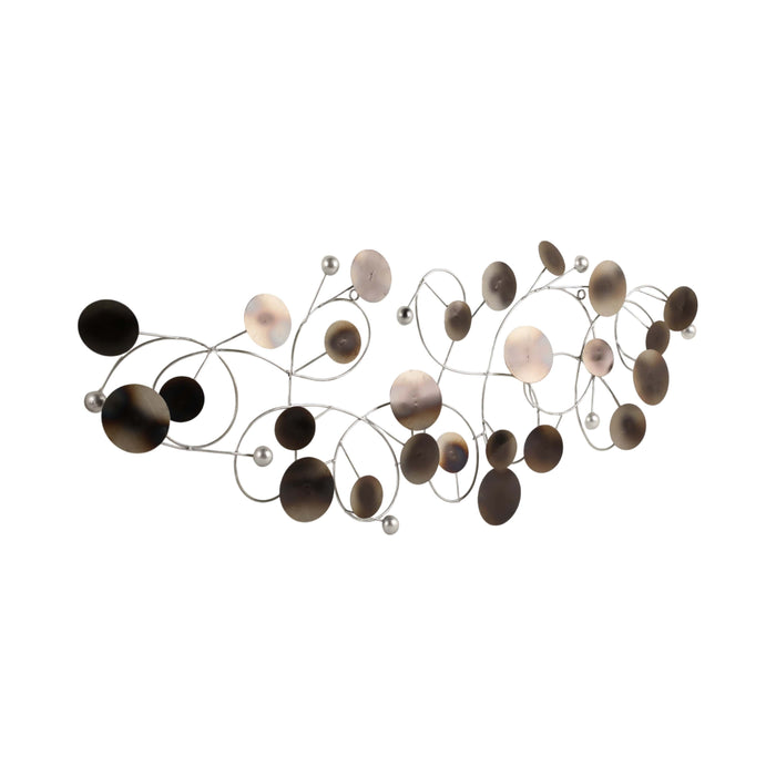 Décoration murale de 47 po avec petits disques en métal