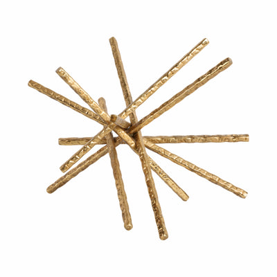 Iron 9" Abstract Bar Tabletop Decor - Gold|Article décoratif de table abstrait de 9 po en fer - doré