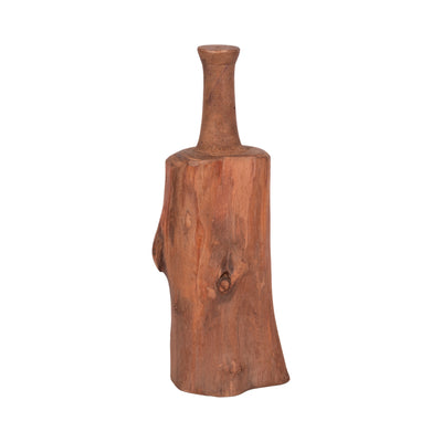 Reclaimed Wood 18" Bottle Tabletop Decor - Brown|Article décoratif de table bouteille de 18 po en bois recyclé - brun