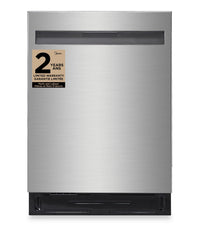 Lave-vaisselle Midea de 24 po avec commandes sur le dessus et séchage Sensor TruDryMC - acier inoxydable - MDT24P7CST