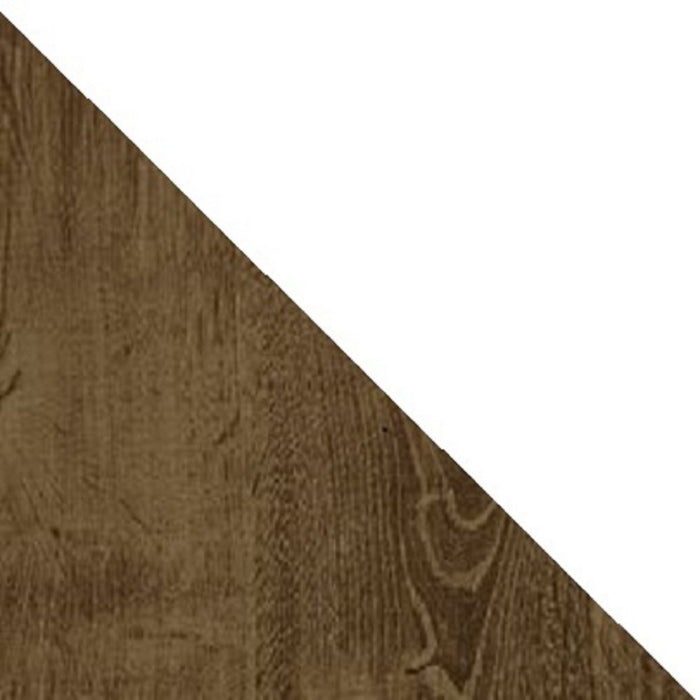 Meuble pour téléviseur Liberty de Manhattan Comfort de 42,52 po de style moderne du milieu du 20e siècle avec 2 tablettes et 1 porte - brun rustique et bleu turquoise