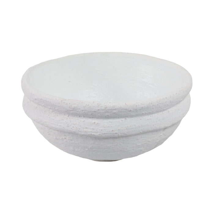 Bol texturé de 12 po x 12 po - blanc