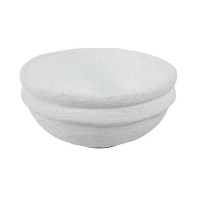 12" x 12" Textured Bowl - White | Bol texturé de 12 po x 12 po - blanc