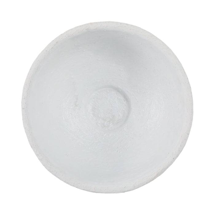 Bol texturé de 12 po x 12 po - blanc