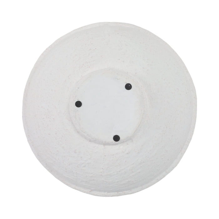 Bol texturé de 12 po x 12 po - blanc