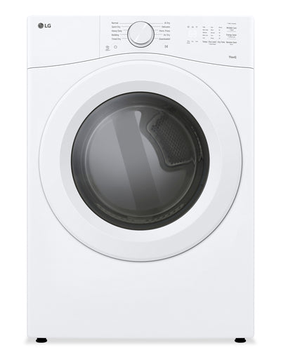 LG 7.4 Cu. Ft. Ultra Large Capacity Electric Dryer with AI Sensor Dry® - DLE3420W | Sécheuse électrique LG à très grande capacité de 7,4 pi3 avec AI Sensor DryMD - DLE3420W
