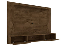 Meuble audio-vidéo mural flottant Liberty de Manhattan Comfort de 70,86 po avec tablette en hauteur - brun rustique