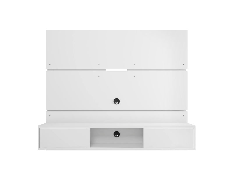 Meuble audio-vidéo mural flottant Vernon de Manhattan Comfort de 62,99 po - blanc