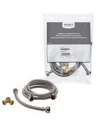 Trousse de tuyaux Frigidaire de 5 pi en acier inoxydable pour sécheuse à la vapeur - 5304507961
