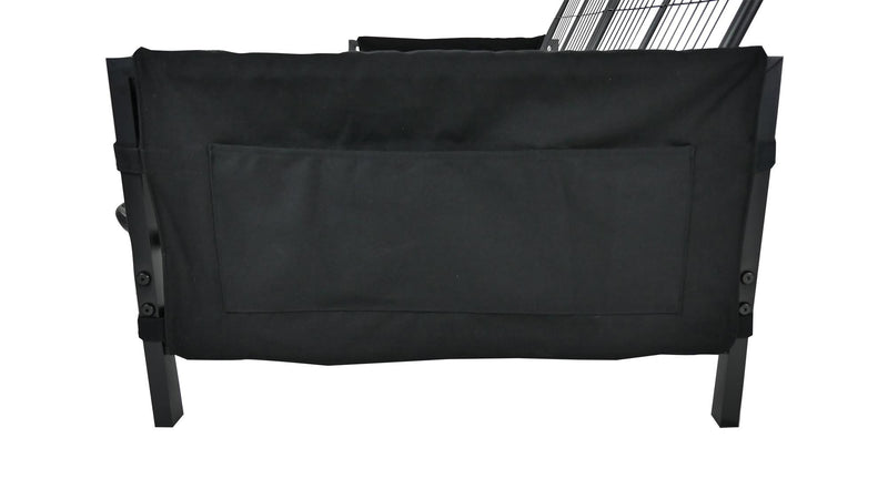 Futon Fairview de DHP avec rangement et matelas de 6 po - noir