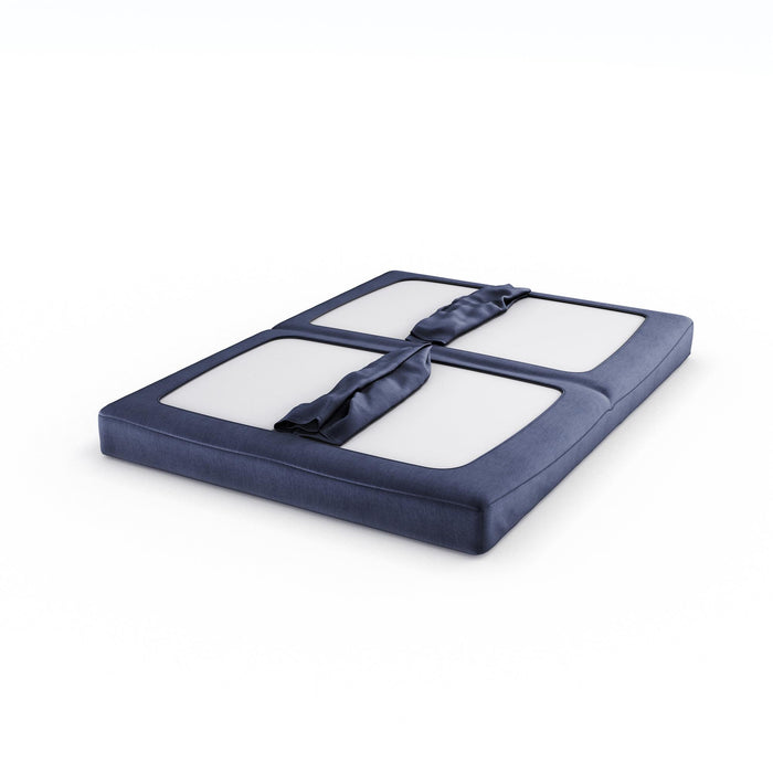 Futon Mainstays Dorel Home avec accoudoirs en métal - bleu
