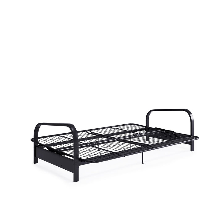 Futon Mainstays Dorel Home avec accoudoirs en métal - bleu