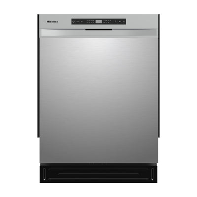 Hisense 24” Front Control Dishwasher with 3rd Rack – Stainless Steel - HDWH12B3FR8E | Lave-vaisselle Hisense de 24 po avec commandes à l’avant et 3e panier - acier inoxydable - HDWH12B3FR8E