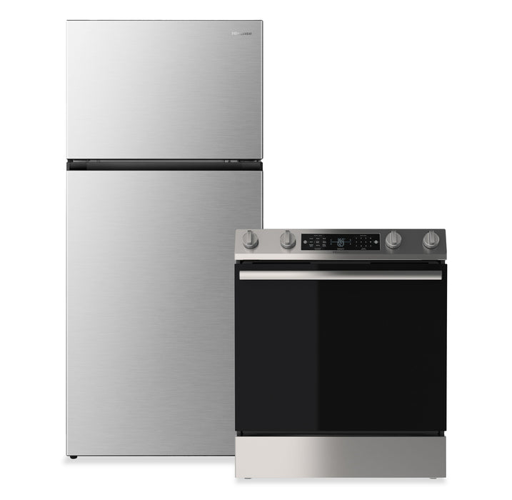  Ensemble de 2 électroménagers Hisense pour la cuisine - acier inoxydable - HI05KPK2