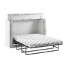 Armoire-lit double Nebula de Bestar de 69 po (L) avec matelas - blanche