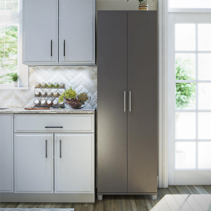 Armoire de rangement tout usage Camberly d’Ameriwood Home de 24 po - gris graphite