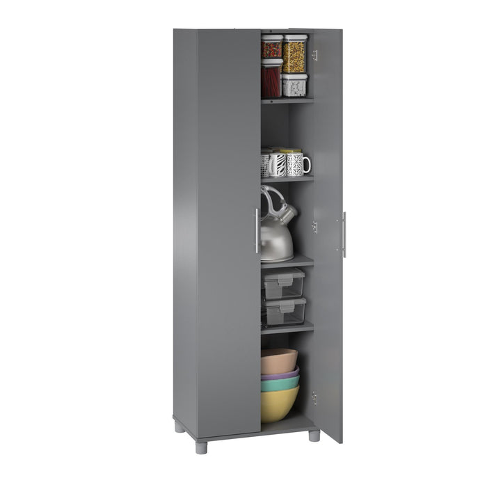Armoire de rangement tout usage Camberly d’Ameriwood Home de 24 po - gris graphite