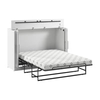 Armoire-lit double Pur de Bestar de 69 po (L) avec matelas - blanche