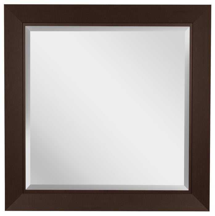 Miroir de commode de chambre à coucher Yorkdale, fabriqué au Canada - brun