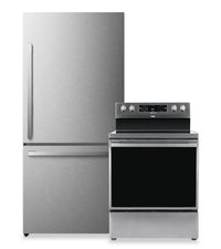 Ensemble de 2 électroménagers Hisense pour la cuisine - acier inoxydable