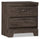 ["Table de nuit Yorkdale de 23,5 po (L) x 24,7 po (H) à 2 tiroirs, fabriquée au Canada - grise"]