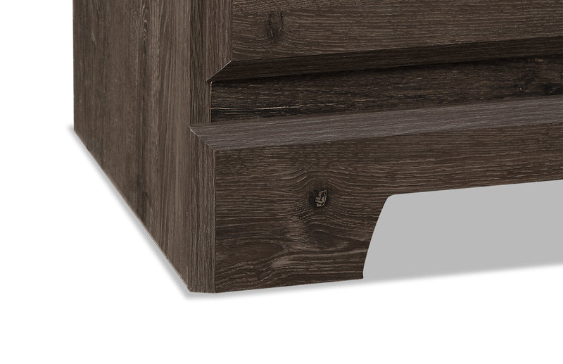 Commode Yorkdale de 61,4 po (L) x 32,3 po (H) à 6 tiroirs pour la chambre à coucher, fabriquée au Canada - grise