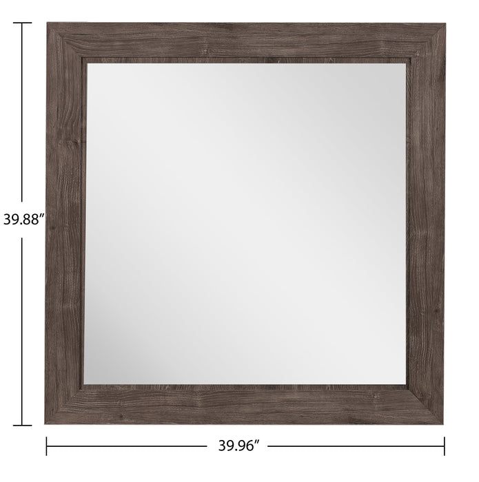Miroir de commode de chambre à coucher Yorkdale, fabriqué au Canada - gris